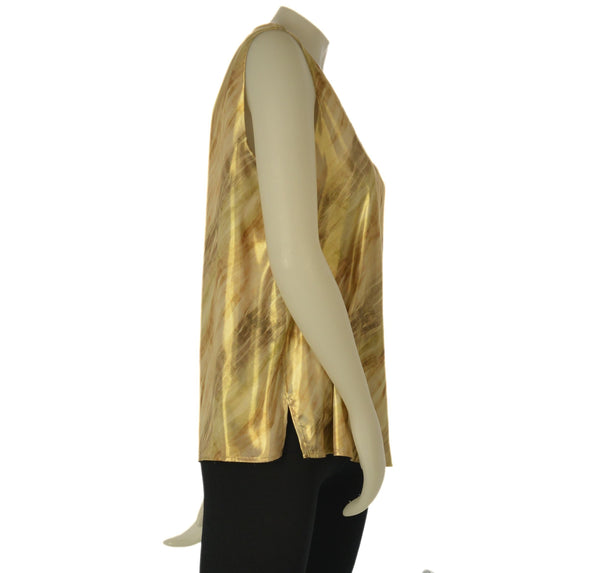 CANOTTA DONNA LAURA BIAGIOTTI GIROCOLLO CANGIANTE FANTASIA SPACCHETTI ART.26P1317