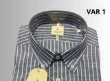 CAMICIA UOMO ELLEELLE SPORTING PURO COTONE MANICA LUNGA COLLO BOTTONCINO VESTIBILITA' REGOALRE ART OLIMPO