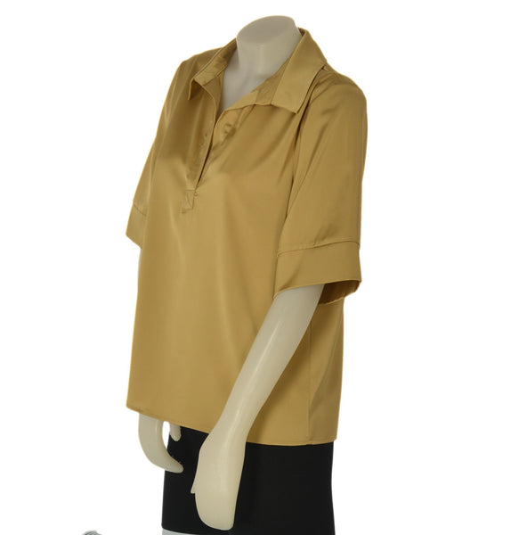 CAMICIA DONNA LAURA BIAGIOTTI COLLETTO SCOLLO MEZZA MANICA ELEGANTE MORBIDA ART.26P1523
