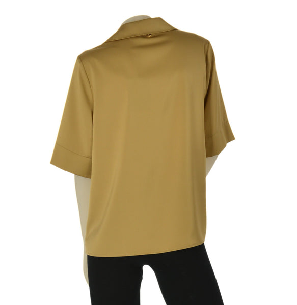 CAMICIA DONNA LAURA BIAGIOTTI COLLETTO SCOLLO MEZZA MANICA ELEGANTE MORBIDA ART.26P1523
