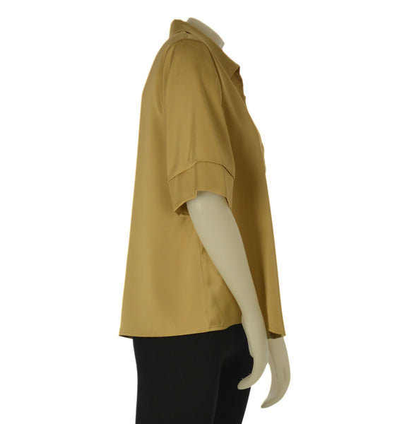 CAMICIA DONNA LAURA BIAGIOTTI COLLETTO SCOLLO MEZZA MANICA ELEGANTE MORBIDA ART.26P1523