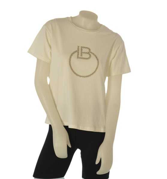 T-SHIRT DONNA LAURA BIAGIOTTI GIROCOLLO MEZZA MANICA STAMPA PUNTI LUCE ART.26P1420