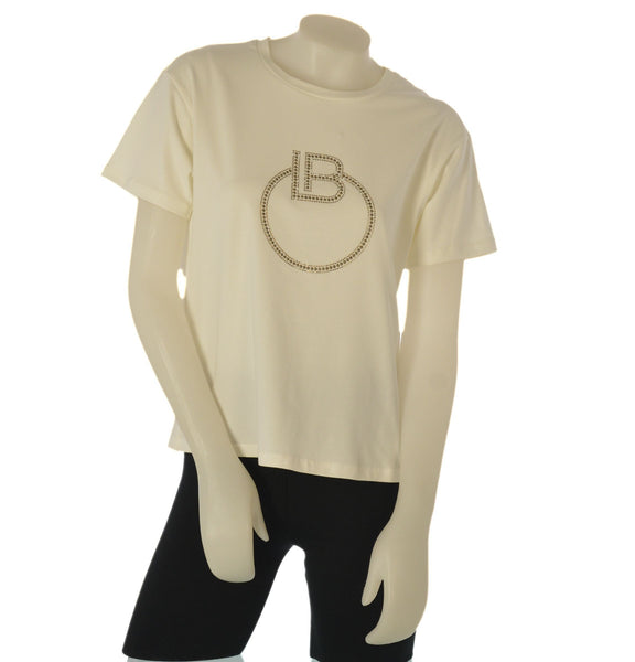 T-SHIRT DONNA LAURA BIAGIOTTI GIROCOLLO MEZZA MANICA STAMPA PUNTI LUCE ART.26P1420