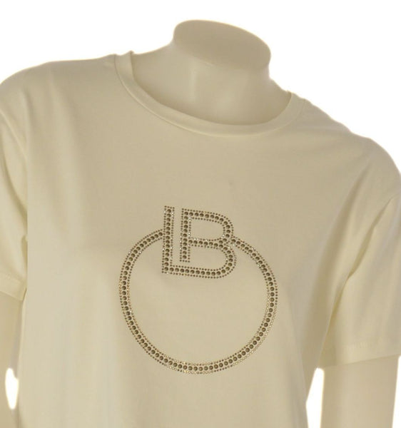 T-SHIRT DONNA LAURA BIAGIOTTI GIROCOLLO MEZZA MANICA STAMPA PUNTI LUCE ART.26P1420