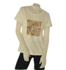 T-SHIRT DONNA LAURA BIAGIOTTI GIROCOLLO MEZZA MANICA STAMPA BRILLANTINI ART.26P1407