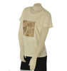 T-SHIRT DONNA LAURA BIAGIOTTI GIROCOLLO MEZZA MANICA STAMPA BRILLANTINI ART.26P1407