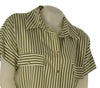 CAMICIA DONNA LAURA BIAGIOTTI BOTTONI COLLETTO TASCHE MEZZA MANICA SPAcCHETTI RIGHE ART.26P1532
