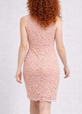 ABITO DONNA TRISLINE ART. AB10210 PIZZO E FODERA  IN MAGLINA