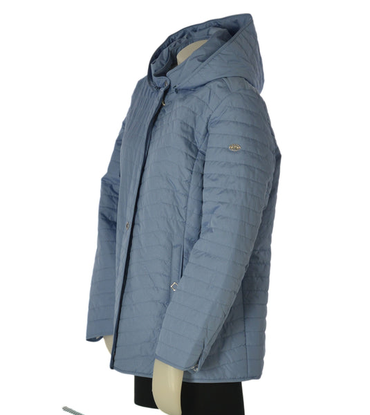 GIUBBINO DONNA VIRGINIABLU CONFORMATO ZIP BOTTONO CAPPUCCIO TASCHE LUMINOSO SPACCHETTI FANTASIA ART.CONF.ABELIA