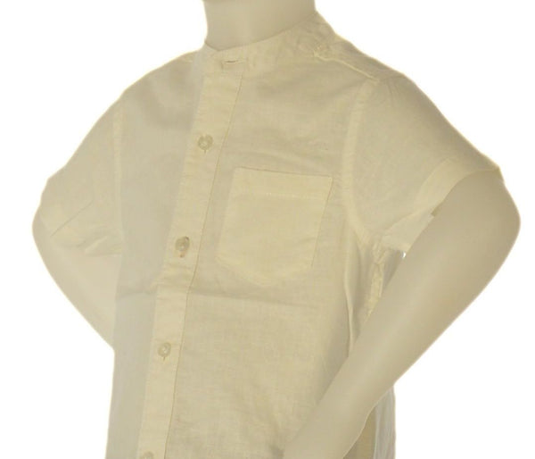 CAMICIA BAMBINO ZIPPY MANICA CORTA COREANA TASCHINO BOTTONI LINO COTONE ART. ZKBAP0302-26024