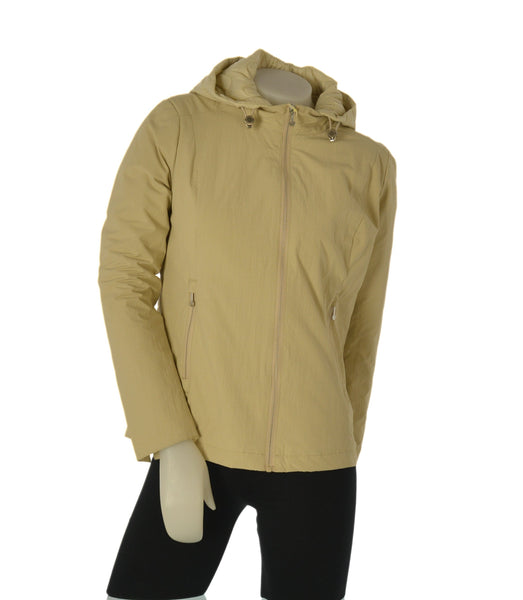 GIUBBINO DONNA VIRGINIABLU ZIP TASCHE CAPPUCCIO SPACCHETTI LAVORATO ART.IRIS-24C