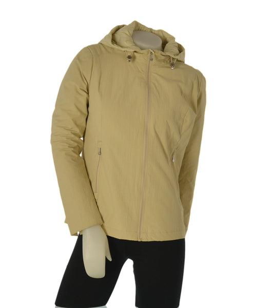 GIUBBINO DONNA VIRGINIABLU ZIP TASCHE CAPPUCCIO SPACCHETTI LAVORATO ART.IRIS-24C