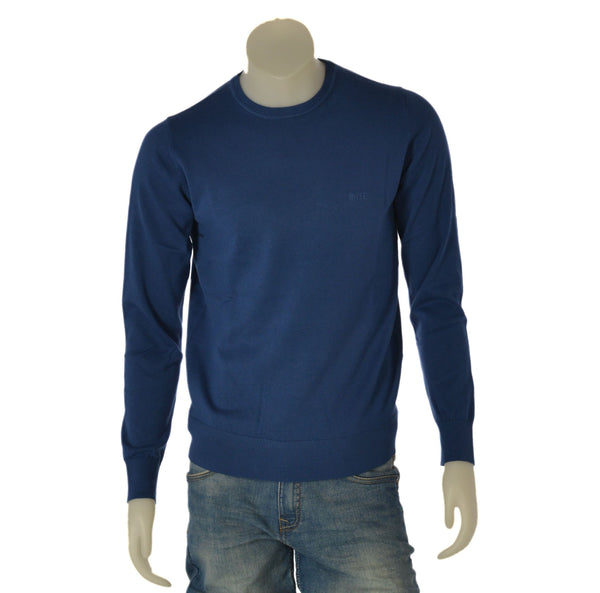 MAGLIONE UOMO RIFLE COTONE GIRO COLLO BASICO LOGO ART. RFTR205