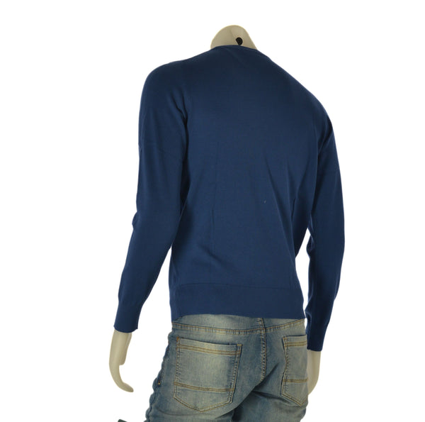 MAGLIONE UOMO RIFLE COTONE GIRO COLLO BASICO LOGO ART. RFTR205