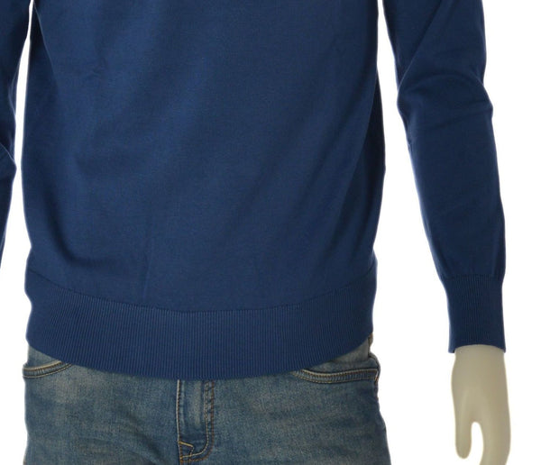 MAGLIONE UOMO RIFLE COTONE GIRO COLLO BASICO LOGO ART. RFTR205