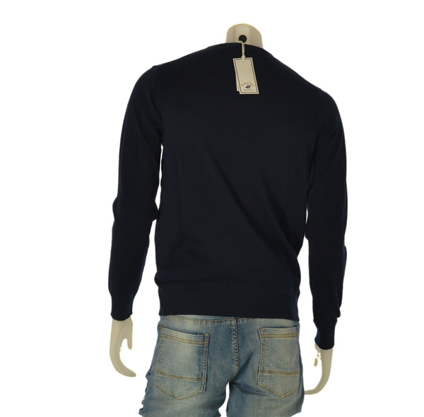 MAGLIONE UOMO BEVERLY HILLS POLO CLUB GIROCOLLO BASICO LOGO COTONE ART. M43440