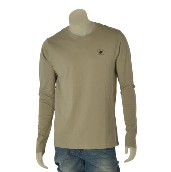 T-SHIRT UOMO MANICA LUNGA BEVERLY HILLS POLO CLUB GIROCOLLO LOGO COTONE ART. TS450048