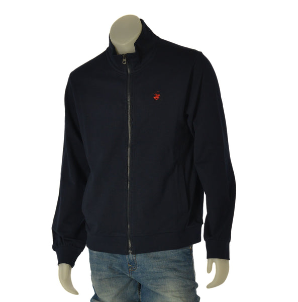 FELPA UOMO BEVERLY HILLS POLO CLUB FULL ZIP TASCHE COTONE GARZATO ART. F451860