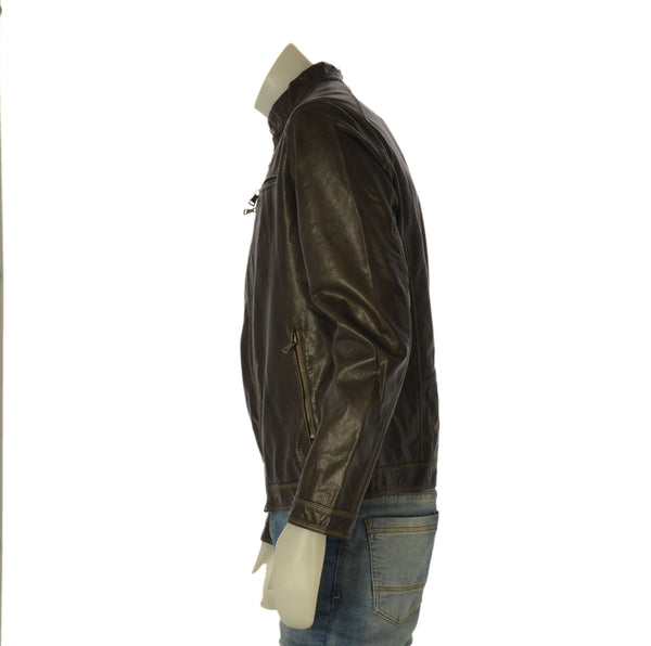 GIUBBETTO UOMO X-CAPE ECOPELLE FODERATO ZIP TASCHE ART. CANYON