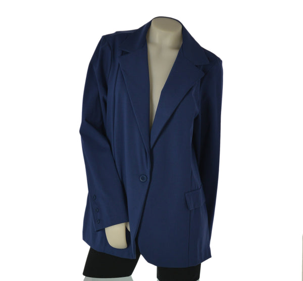 GIACCA DONNA BARBARELLA TAGLIE OVER SFODERATA JERSEY ELASTICIZZATO SPACCO BOTTONE ART.  1008GX