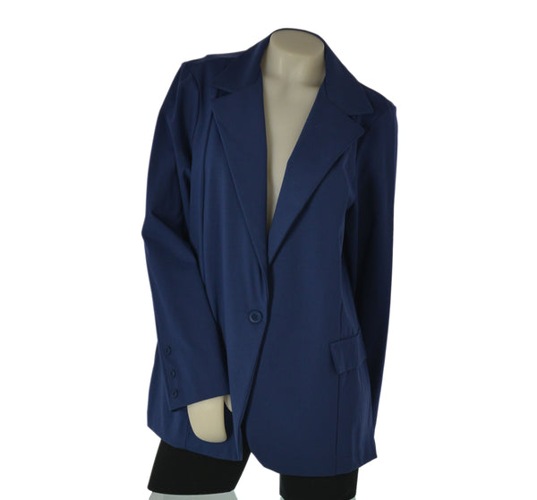 GIACCA DONNA BARBARELLA TAGLIE OVER SFODERATA JERSEY ELASTICIZZATO SPACCO BOTTONE ART.  1008GX