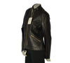 GIUBBETTO DONNA CHIARA ORO ECO PELLE FODERATO ZIP TASCHE ART. URANO