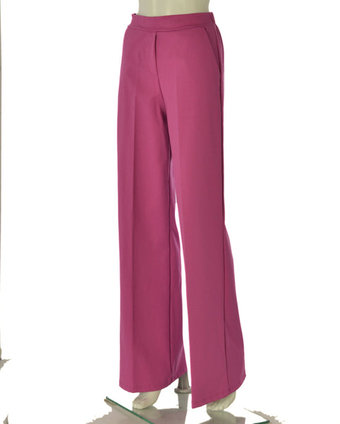 PANTALONI DONNA BARBARELLA PALAZZO TASCHE FRANCESE ELASTICO JERSEY ART. 1012P
