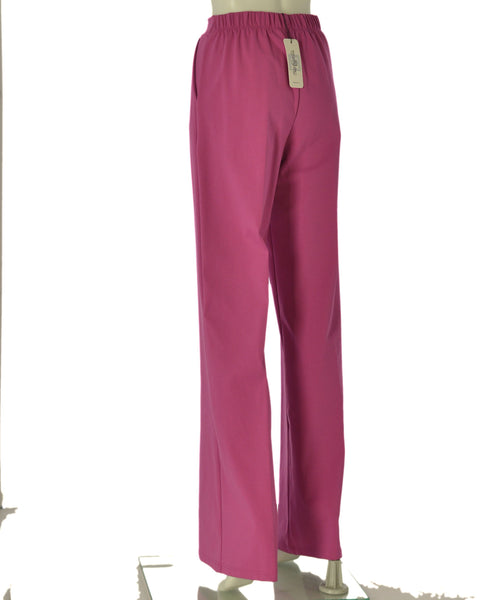 PANTALONI DONNA BARBARELLA PALAZZO TASCHE FRANCESE ELASTICO JERSEY ART. 1012P