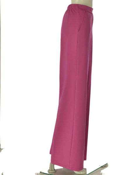 PANTALONI DONNA BARBARELLA PALAZZO TASCHE FRANCESE ELASTICO JERSEY ART. 1012P