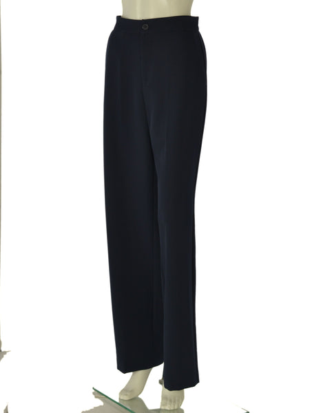 PANTALONI DONNA GRIFFAI PALAZZO ELASTICO TASCHE BOTTONE CERNIERA ART. 7930