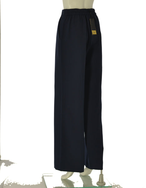 PANTALONI DONNA GRIFFAI PALAZZO ELASTICO TASCHE BOTTONE CERNIERA ART. 7930