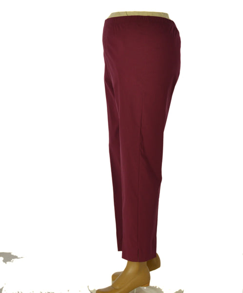 PANTALONI DONNA TAGLIE OVER ELASTICO GAMBA DIRITTA SPACCHETTI ART. 1056PX