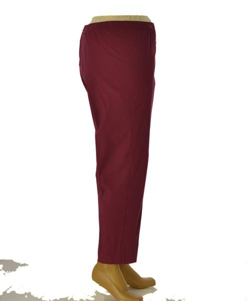 PANTALONI DONNA TAGLIE OVER ELASTICO GAMBA DIRITTA SPACCHETTI ART. 1056PX