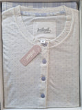 PIGIAMA DONNA SERAFINO PURO COTONE POIS QUADRI INFIORE ART.654229