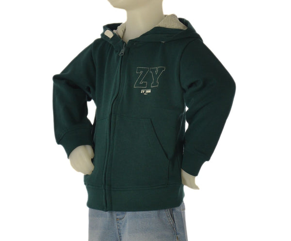 FELPA BAMBINO ZIPPY GARZATA CAPPUCCIO FULL ZIP TASCHE ART. ZKBAP0201-26006