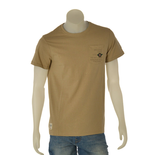 T-SHIRT UOMO SAI AMBROSINI MANICA CORTA GIROCOLLO STAMPA TASCHINO COTONE ART. ARE6TS031074U