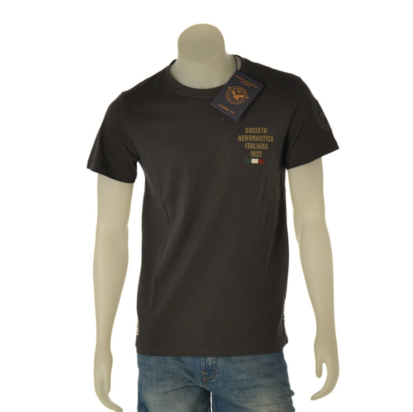 T-SHIRT UOMO SAI AMBROSINI MANICA CORTA GIROCOLLO STAMPA LOGO COTONE ART. ARE6TS031076U