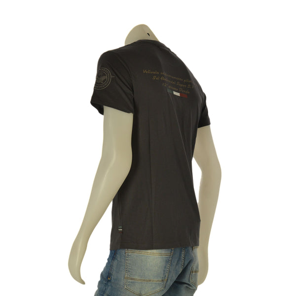 T-SHIRT UOMO SAI AMBROSINI MANICA CORTA GIROCOLLO STAMPA LOGO COTONE ART. ARE6TS031076U