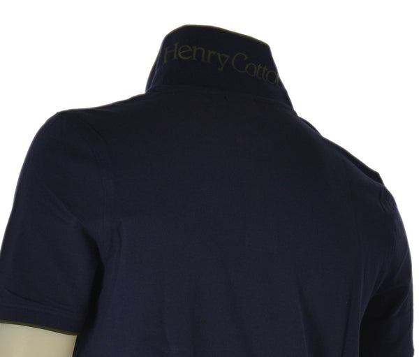 POLO UOMO HENRY COTTONS MANICA CORTA LOGO PIQUE COTONE ART. P626122