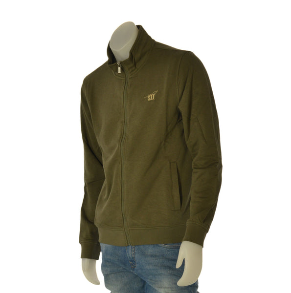 FELPA UOMO HENRY COTTONS GARZATA FULL ZIP LOGO TASCHE ART. T646222