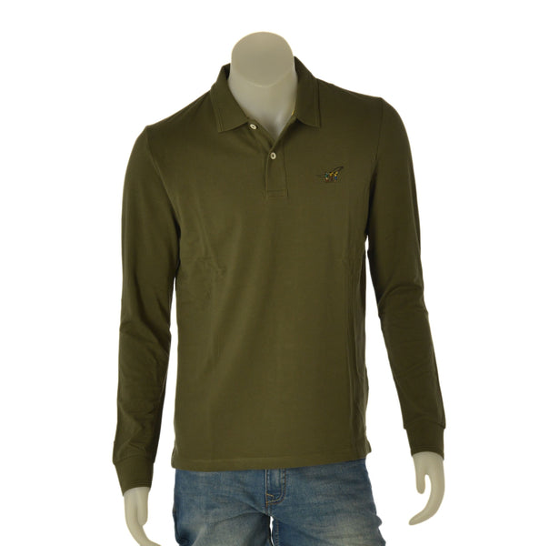 POLO UOMO HENRY COTTONS MANICHE LUNGE LOGO POLSINI PIQUE COTONE ART. PL650735