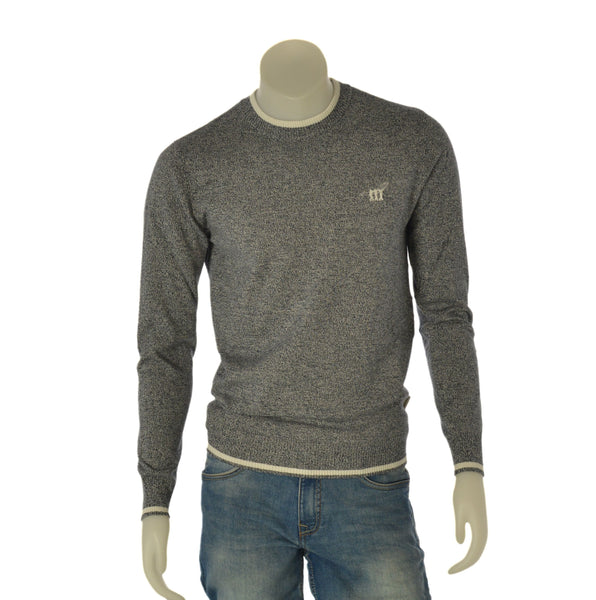 MAGLIONE UOMO HENRY COTTONS COTONE GIROCOLLO MELANGE ART. MG650783