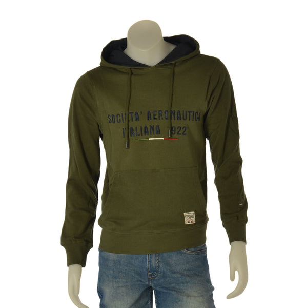 FELPA UOMO SAI AMBROSINI GARZATA CAPPUCCIO TASCHE MARSUPIALI STAMPA COTONE ART. ARE6FP031096U