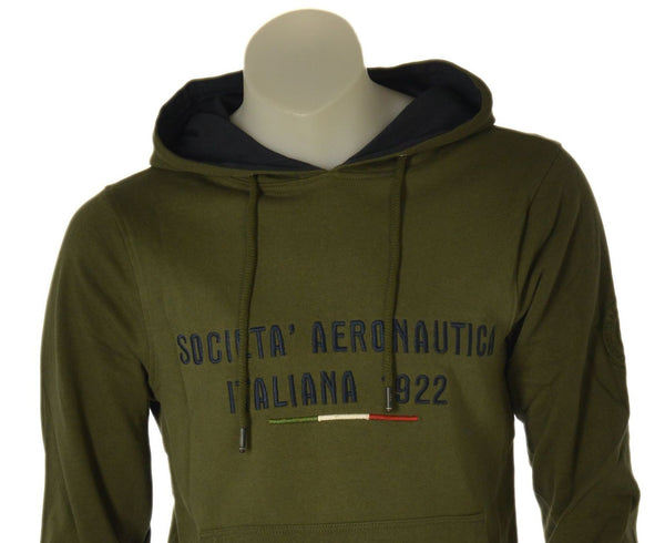 FELPA UOMO SAI AMBROSINI GARZATA CAPPUCCIO TASCHE MARSUPIALI STAMPA COTONE ART. ARE6FP031096U