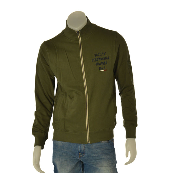 FELPA UOMO SAI AMBROSINI GARZATA COTONE FULL ZIP TASCHE LOGO ART. ARE6FP031097U