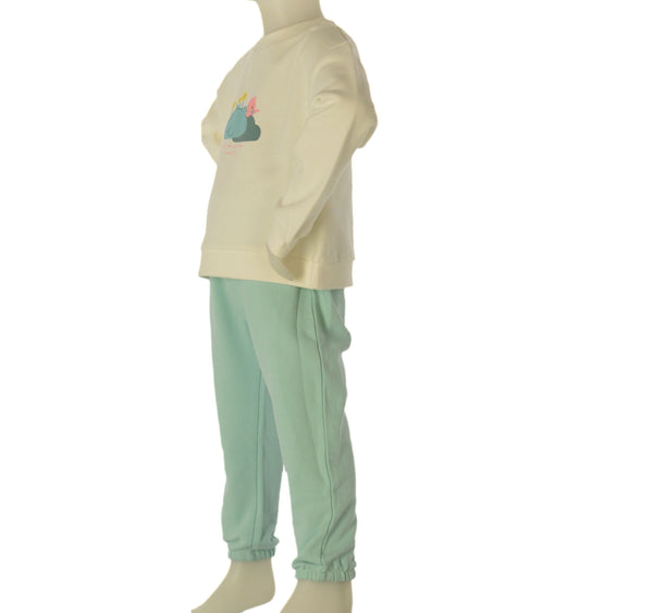 TUTA BIMBA ZIPPY FELPA PANTALONE GARZATA COTONE STAMPA ART. ZBGAP0601-26001