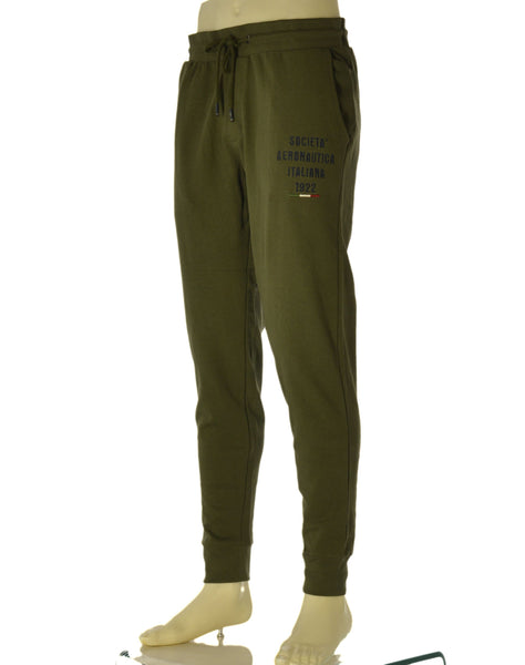 PANTALONE TUTA UOMO  SAI AMBROSINI COTONE GARZATO ELASTICO POLSINI TASCHE TASCHINO ART. ARE6PT031098U