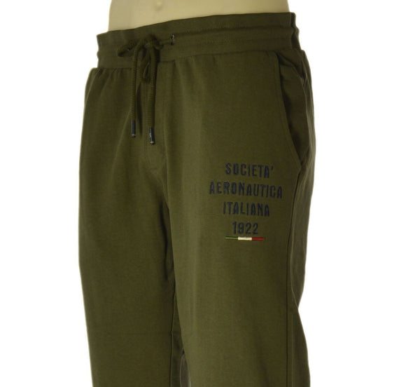 PANTALONE TUTA UOMO  SAI AMBROSINI COTONE GARZATO ELASTICO POLSINI TASCHE TASCHINO ART. ARE6PT031098U