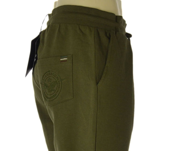 PANTALONE TUTA UOMO  SAI AMBROSINI COTONE GARZATO ELASTICO POLSINI TASCHE TASCHINO ART. ARE6PT031098U