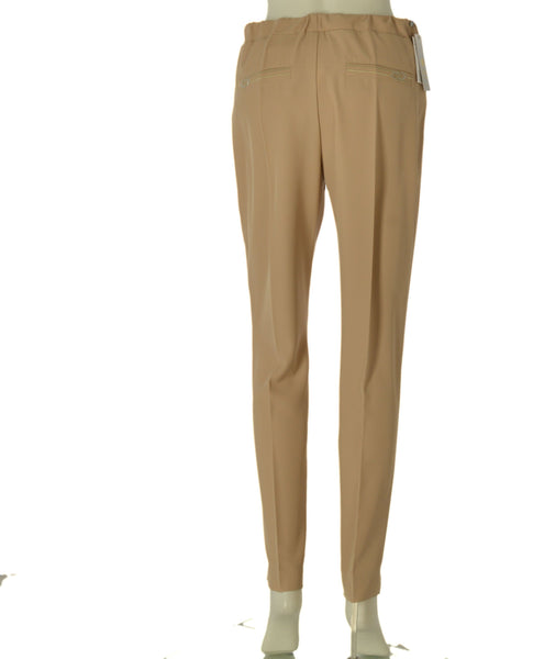 PANTALONE DONNA PERLA ELASTICO STRASS ELEGANTE VISCOSA ART. 2663